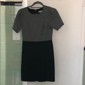 Black gray Ann Taylor loft work dress